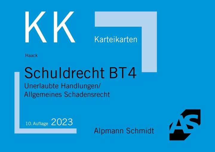 Energy Label Karteikarten Schuldrecht BT 4 (German, Claudia Haack, 2023)