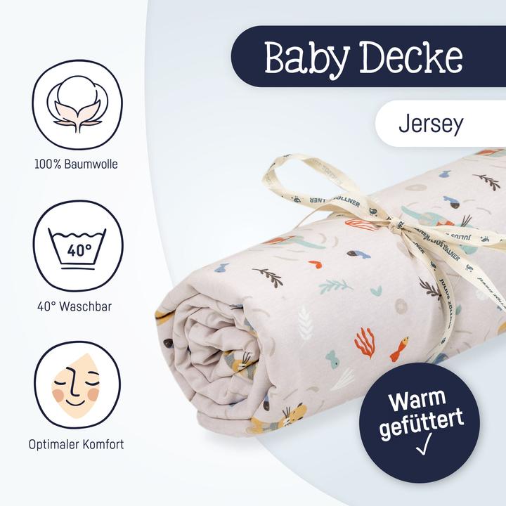 Actual product image Julius Zöllner Blanket jersey lined 70/100, Little Otti