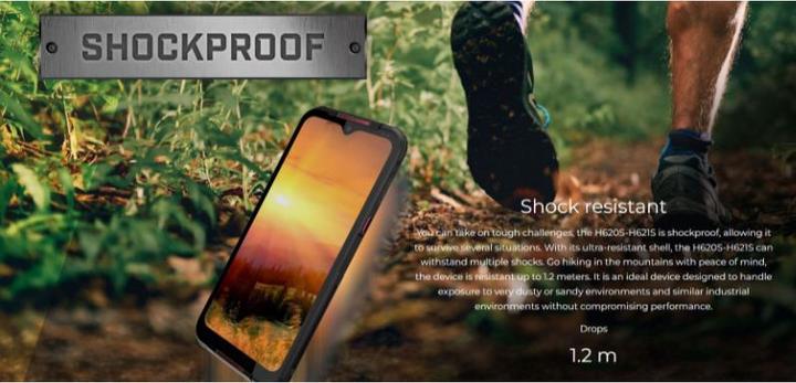 Actual product image Energizer H620S 4G BLACK IP69 (64 GB, Black, 6.20", Hybrid Dual SIM, 48 Mpx, 4G)