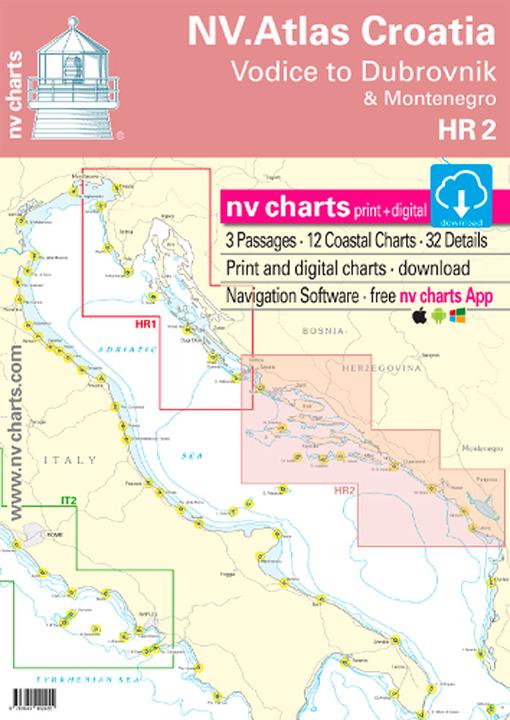 Produktbild Atlas Kroatien HR 2 - Vodice nach Dubrovnik und Montenegro