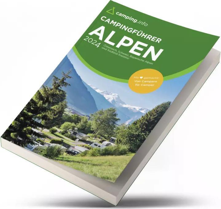 camping.info Guida ai campeggi delle Alpi 2023 (Tedesco, Camping.info GmbH, 2022)