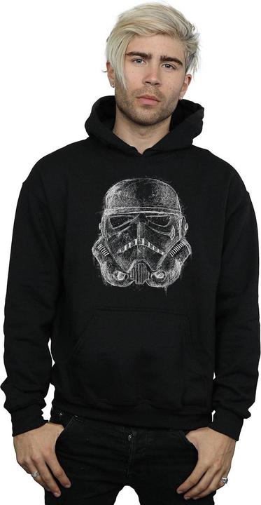 Immagine prodotto Star Wars Stormtrooper Scribble Helmet Felpa con Cappuccio Uomo (3XL)