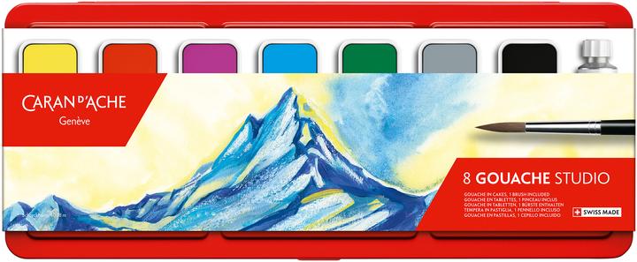 Caran d'Ache Gouache Studio Tabletten Metallschachtel (Multicolore)