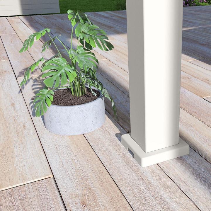 Actual product image Weide Pergola Deluxe Plus with slatted roof 3.6x4m White (400 cm, 360 cm)