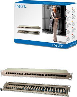 Immagine prodotto LogiLink Patch Panel - RJ-45 X 24 - Grigio, RAL 7035 - 48.3 cm (19")