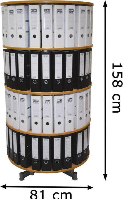 Actual product image Reef Folder turntable 4 shelves beech