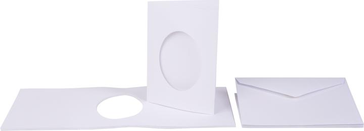 Immagine prodotto VBS Cartoncini passe-partout "ovali", 10 pezzi, DIN A6, bianchi (10 pz.)