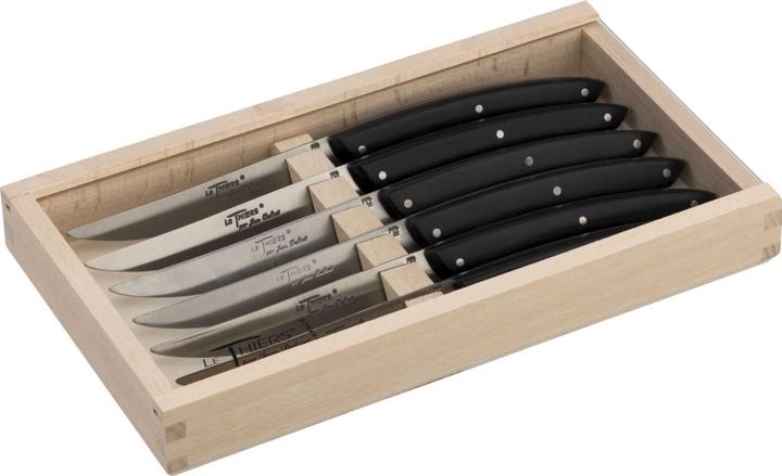 Actual product image Laguiole Jean Dubost Le Thiers Steak knife Acrylic 6 pcs. (6 Piece, Knife)