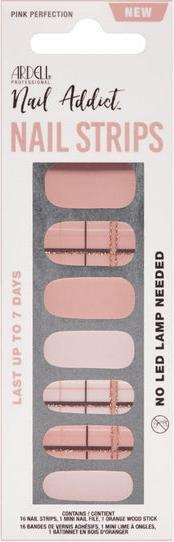 Produktbild Ardell Nail Addict Nail Strips Pink Perfection 16 Stk (Pink, Beige)