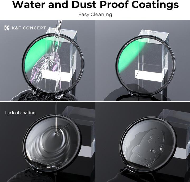 Immagine prodotto K&F Concept Magnetic 1/8 Black Mist Filter Nano X 55mm (KF-1836) (Filtro nebbia nero, 55 mm)