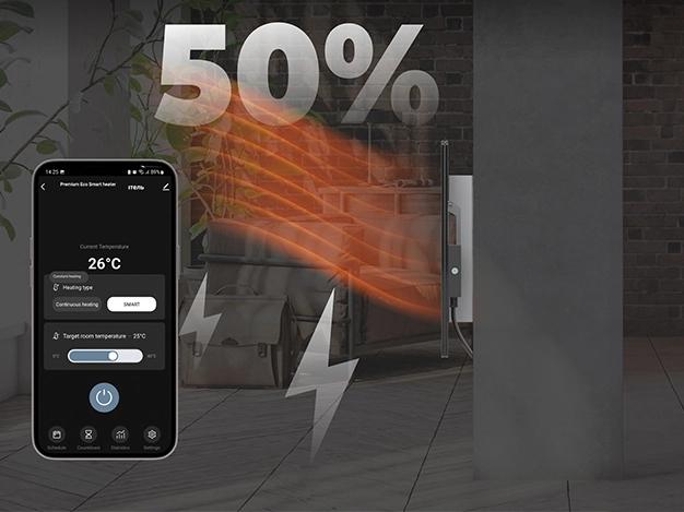 Actual product image Aeno Infrared radiant heater Premium Eco Smart LED GH4S (700 W)