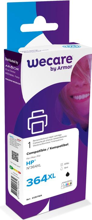 Wecare Tinte 364XL rebuilt schwarz CN684EE zu HP PhotoSmart D5460 19ml (BK)