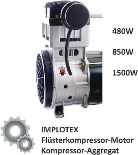 Produktbild Implotex - 480W-Motor mit Anlaufkondensator für Flüsterkompressor-Motor Kompressor-Aggregat