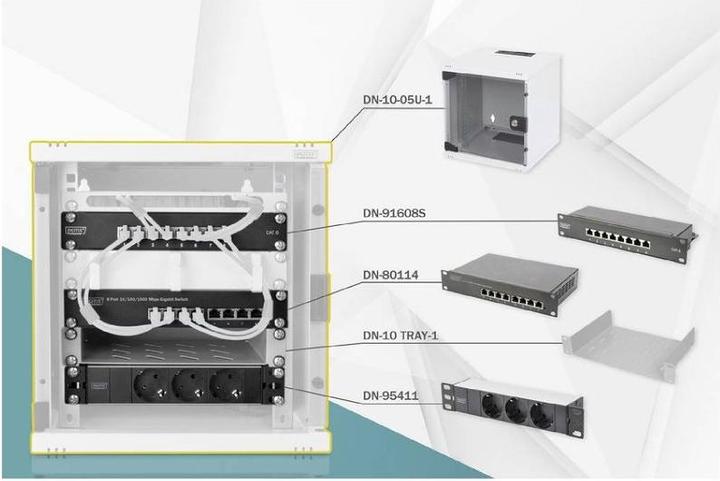 Actual product image Digitus 254 mm (10") Network Set (5.71 RU, 19 inch rack)