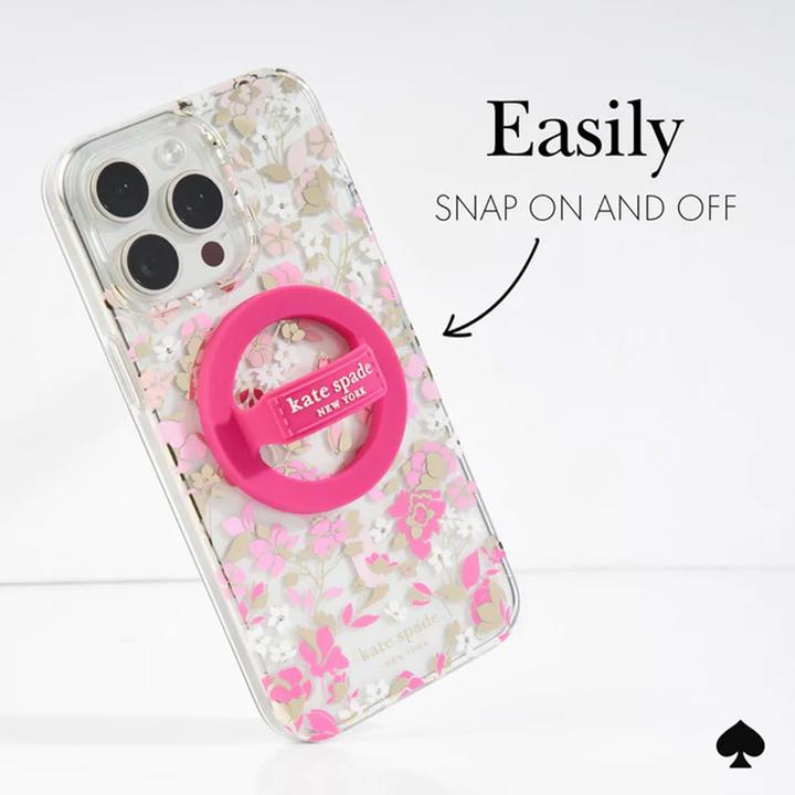 Actual product image Kate Spade Magnetischer Schlaufengriff – MagSafe Fingergriff (Pom Pom Pink)