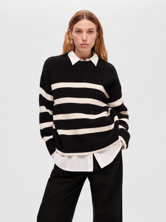Actual product image Selected Femme Striped knit jumper (L)