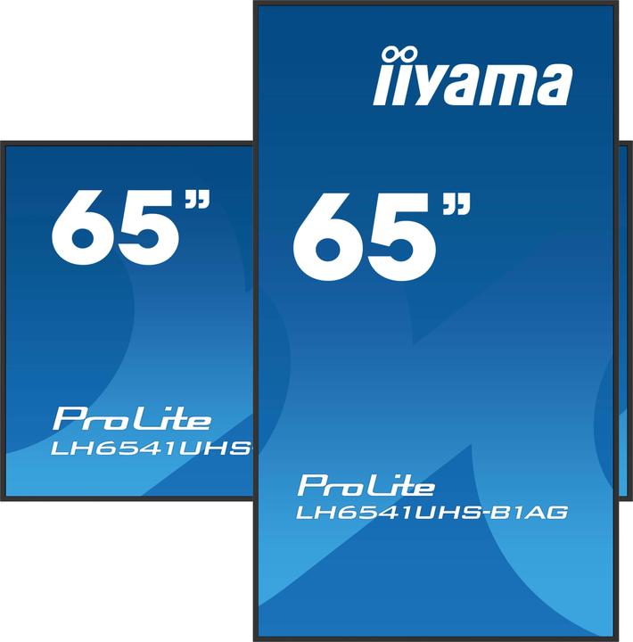 Immagine prodotto iiyama 164.0cm(65") LH6541UHS-B1AG 16:9 3xHDMI+USB IPS (Speditionsversand) (3840 x 2160 pixel, 64.50")