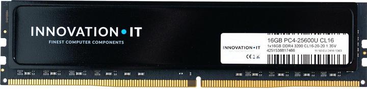 Innovation IT 3200 16GB CL16 1.35V avec heatspreader (CL16-20-20) (3200 MHz, RAM DDR4, DIMM)
