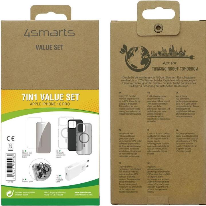 Produktbild 4smarts 7 in 1 Value Set (1 Stück, Apple iPhone 16 Pro)