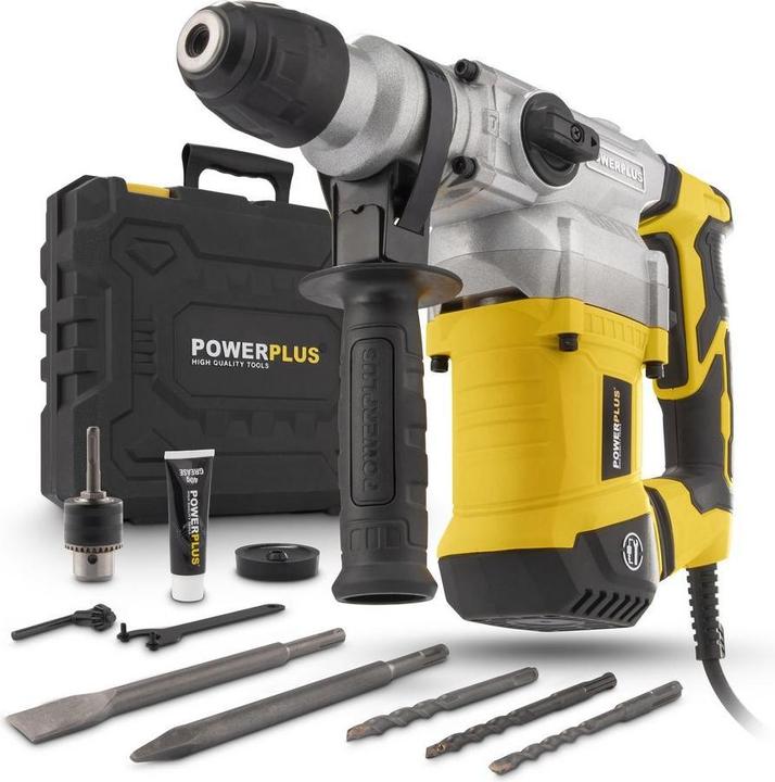 Image du produit Powerplus POWX11721 Marteau perforateur 1200W - 6 Acc. (Fonctionnement sur secteur)