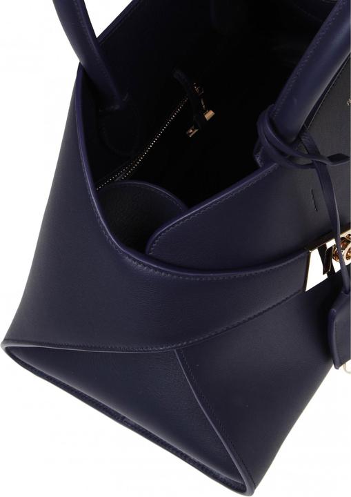 Actual product image Salvatore Ferragamo Ferragamo hug th m handbag in blue leather