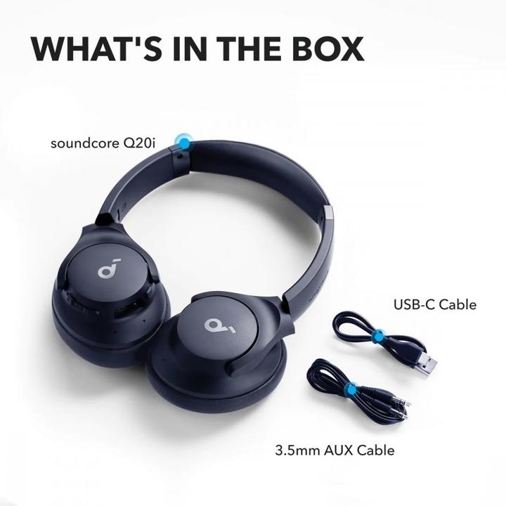 Actual product image soundcore Q20i (ANC, 40 h, Wireless, Cable)