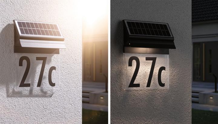 Image du produit Paulmann Numéros de maison solaires (14 lm, IP44)