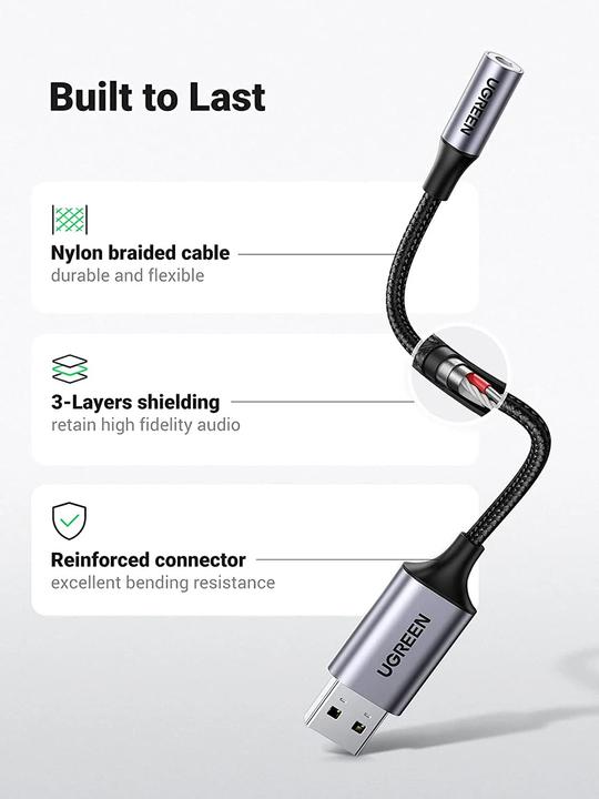 Produktbild Ugreen CM477 (Klinkenadapter)