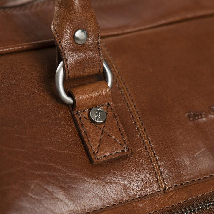 Produktbild The Vegan Cow Chesterfield Brand Leren Weekendtas Cognac Mainz (40 l)