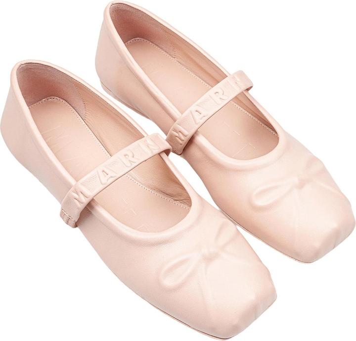 Image du produit Marni chaussures mary jane en cuir avec arc embossé (40)