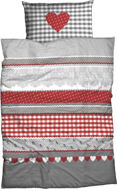Actual product image Casatex Herz-Karo (Bedding set, 240 x 220 cm, 80 x 80 cm)