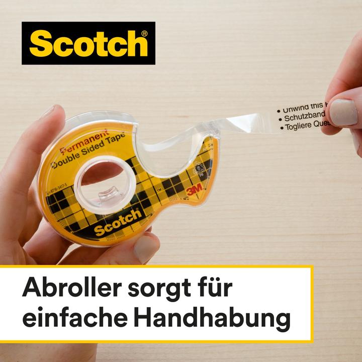 Immagine prodotto Scotch Nastro biadesivo 665 senza pellicola protettiva (12 mm)