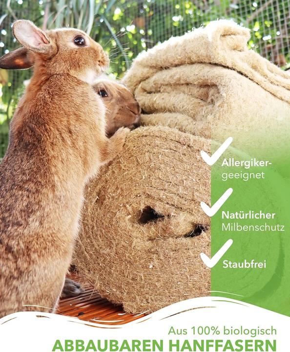 Produktbild Nagerteppich.de 10er-Set Hanf-Nagerteppich (Einstreu)