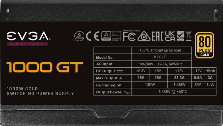Image du produit EVGA SuperNova 1000 GT (1000 W)