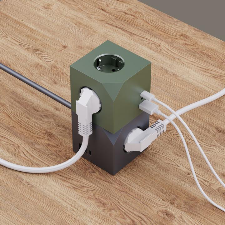 Actual product image MicroConnect Power Cube, 3 Schuko outlets (3 x, CEE 7/3)