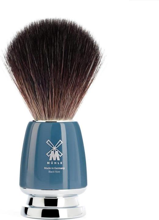 Immagine prodotto Mühle Set da barba, 4 pezzi con ciotola, pennello da barba con fibra nera, rasoio di sicurezza