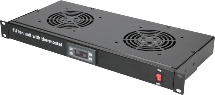 Produktbild Extralink 19/" RACK MOUNT FAN PANEL (2 FANS) WITH THERMOSTAT