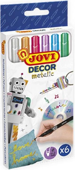 Immagine prodotto Jovi Penne con punta in fibra sottile PU=6 colori (6 colori, 6 x)