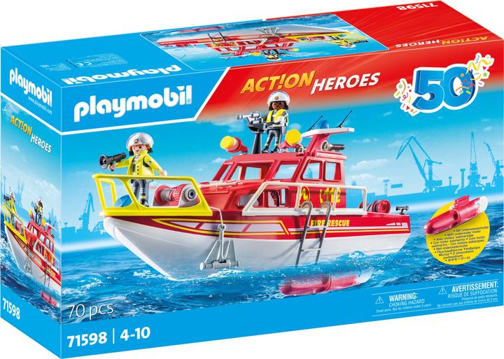 Produktbild Playmobil Feuerlöschboot (71598, Playmobil City Action)