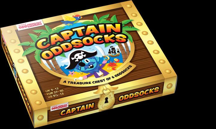 Actual product image United Oddsocks Captain Oddsocks (pack of 3, 27 - 30)