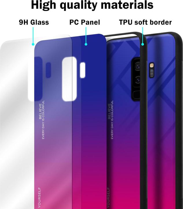Productafbeelding Cadorabo TPU 2 kleuren glasdekking (Samsung Galaxy S9+)