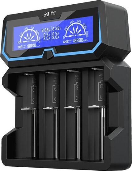 Actual product image Xtar Battery charger for X4 18650 AA AAA cells Ni-MH Li-Ion 4 places (1 pcs., 12650, 13500, 13650, 14500, 14650, 16340, 16650, 17335, 17355, 17500, 17650, 17670, 18350, 18490, 18500, 18650, 18700, 20650, 21700, 22650, A, Sub-C, AA, AAA, Battery + charger)