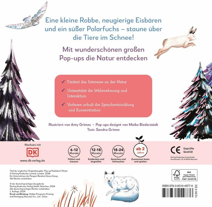 Actual product image My pop-up book to marvel at. Animals in ice and snow (German)