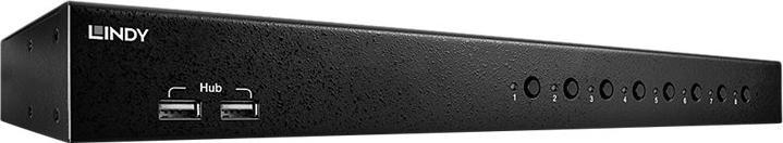 Immagine prodotto Lindy DVI-I collegamento singolo, USB 2.0 Audio KVM Switch Pro 8 porte