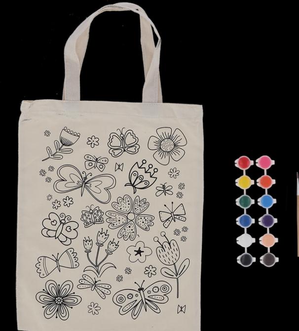 Produktbild Esschert Design Ausmaltasche "Blumen"