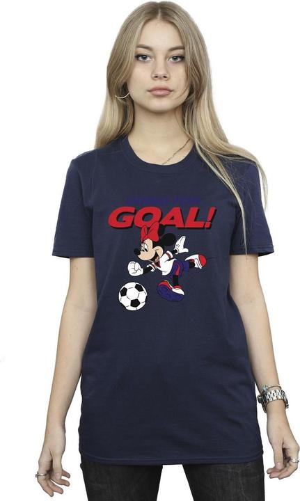 Immagine prodotto Disney Minnie Mouse Going For Goal Maglietta Ampia Donna (3XL)