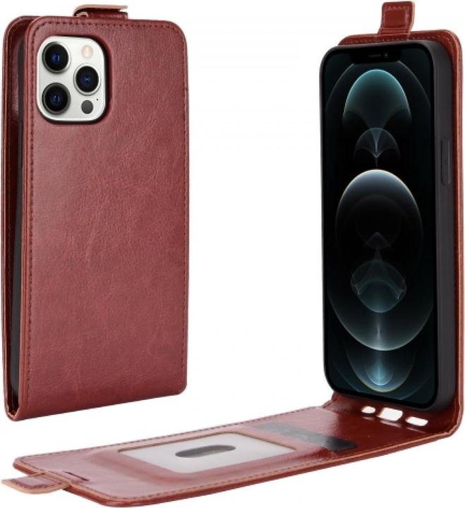 Actual product image Screenguard iPhone 12 Pro Max Leather Case Leather Fold Down Case (Apple iPhone 12 Pro Max)