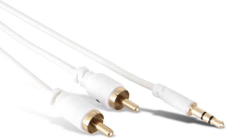 Actual product image Eneroid Audio adapter cable, jack/ RCA, 1.5 m, white (1.50 m, Cinch, 2.5mm)