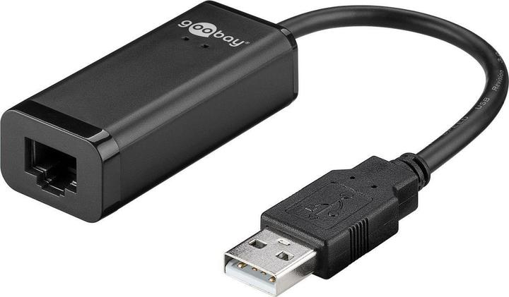 Actual product image Goobay USB 2.0 Fast Ethernet Network Converter, Black, 0.1 m (0.10 m)