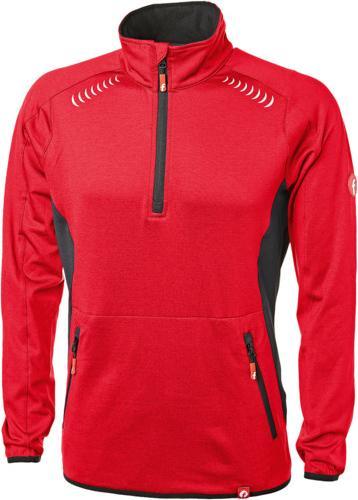 Actual product image Magni Tech fleece jumper red/black mottled size S Fortis Elements (S)